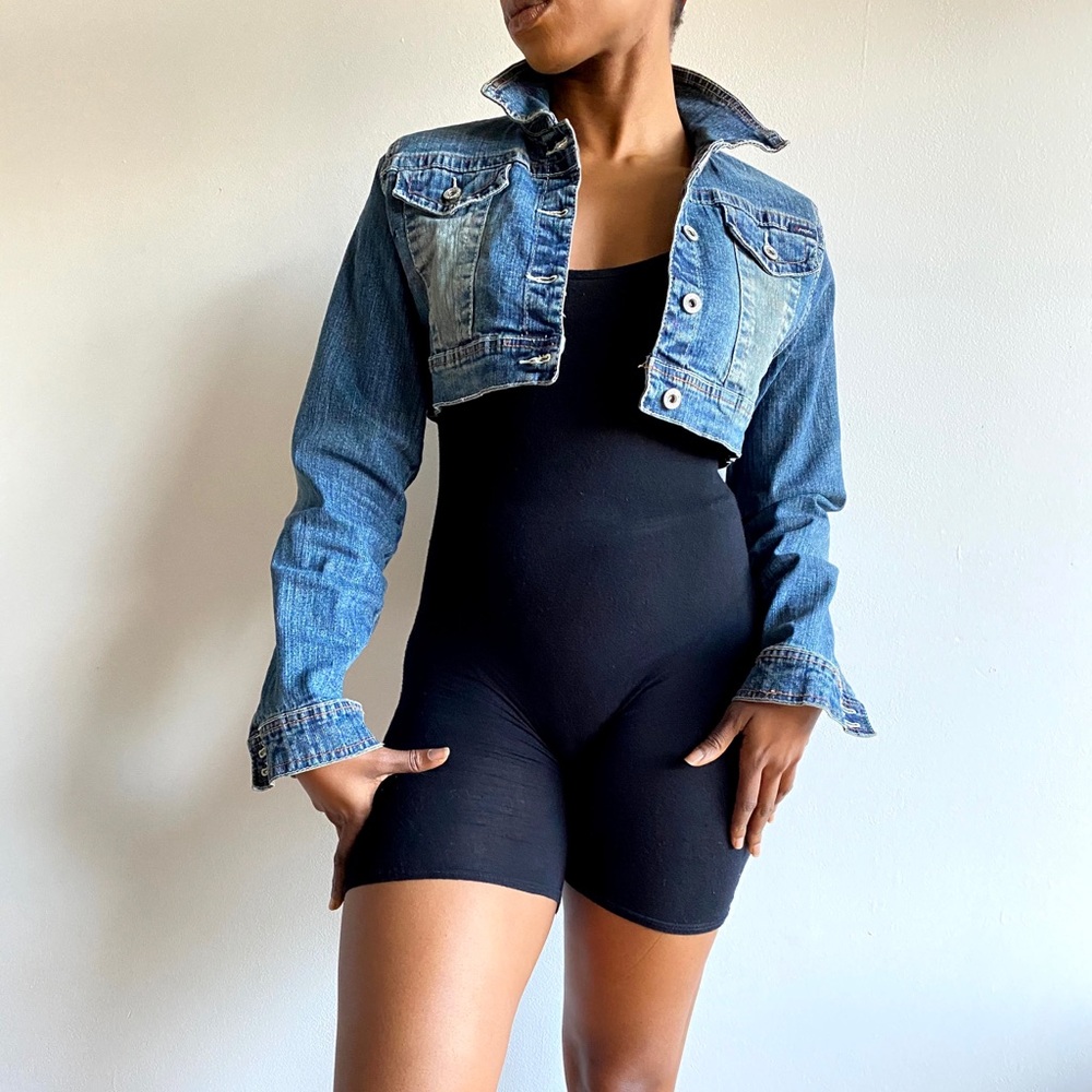 Angels denim crop jacket